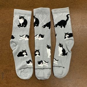 Tuxedo Cat Socks